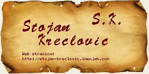 Stojan Kreclović vizit kartica